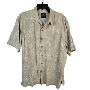 NOT FOR SALE Caribbean Joe Hawaiian Camp Shirt Men's L